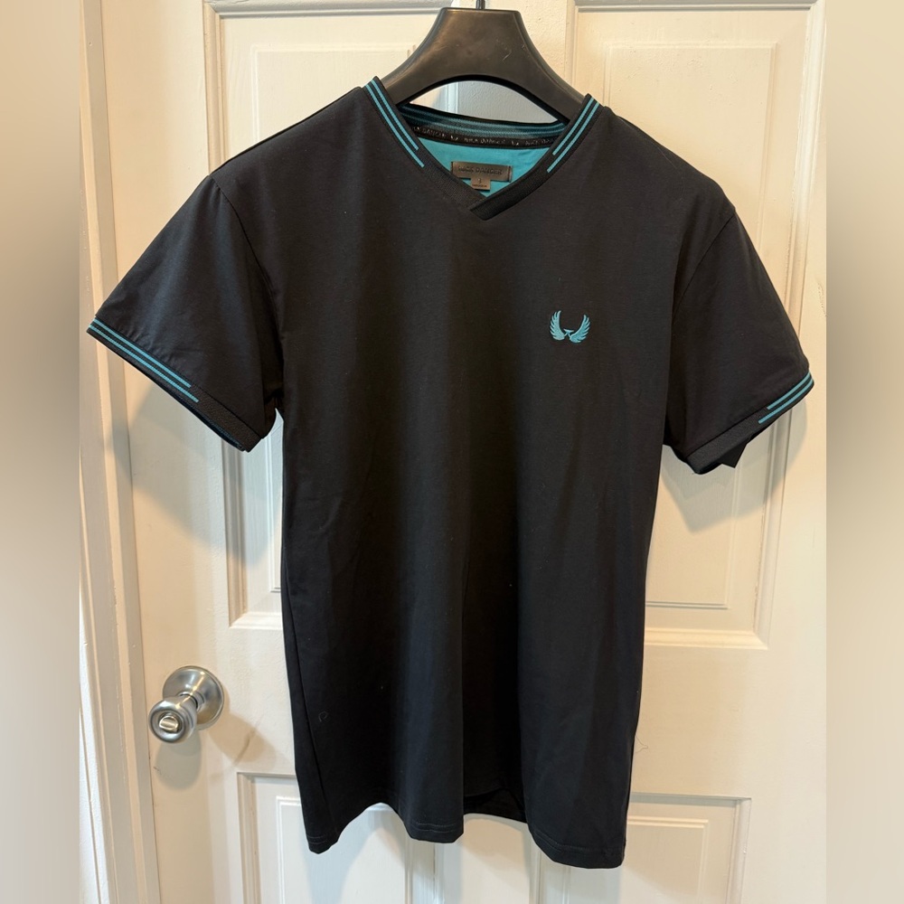 Nick Danger Black V-Neck Men's Shirt